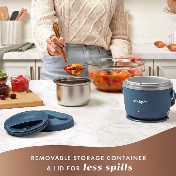 🆕 Crock-Pot - Crockpot On-The-Go Personal Food Warmer - Pink 20 oz - Picture 3 of 10